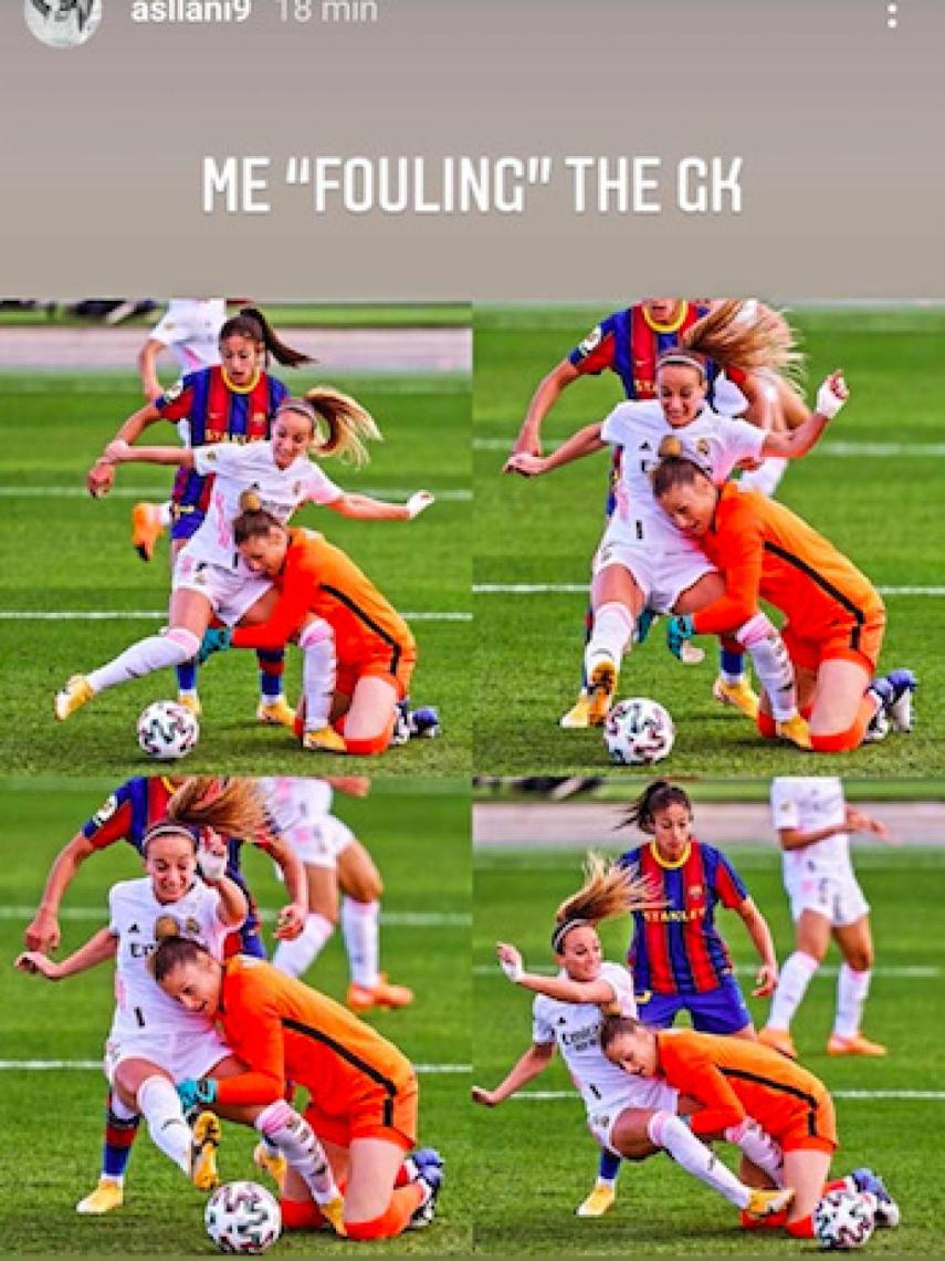 Kosovare Asllani estalla en redes sociales tras su gol anulado ante el Barça: Necesitamos VAR