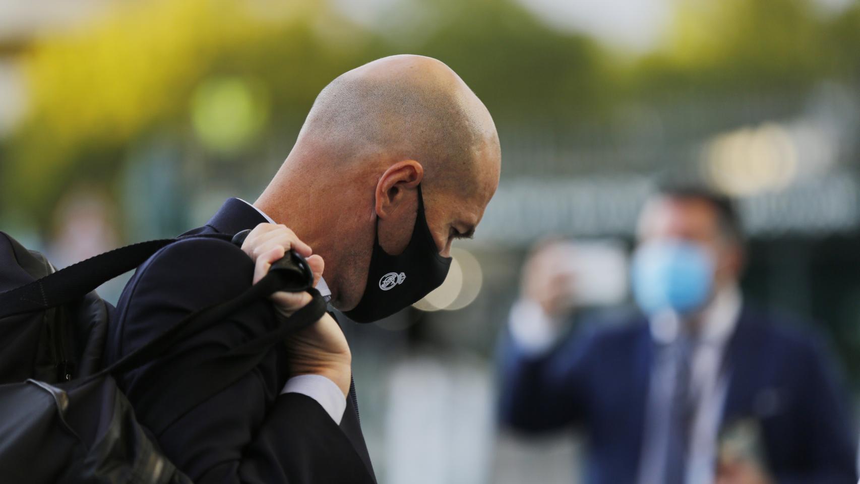 Zinedine Zidane, en la previa de un partido de La Liga