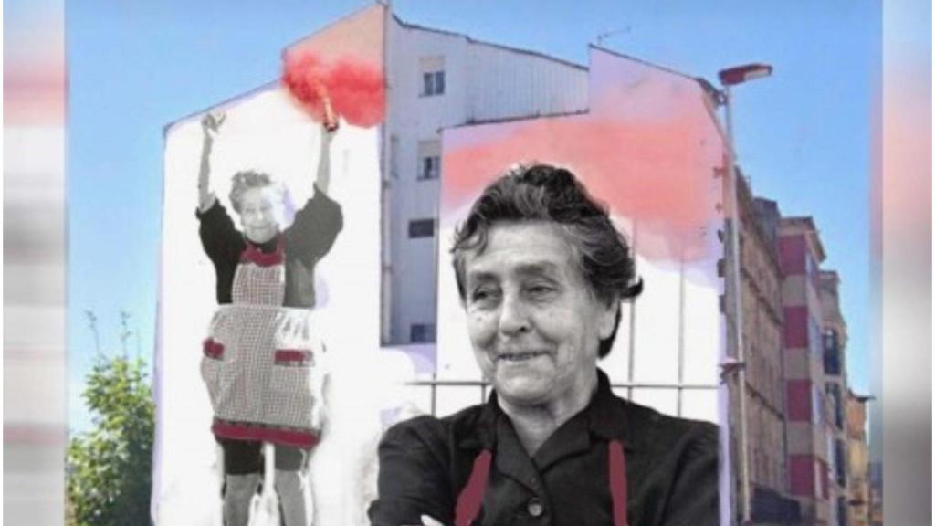 La recreación del mural de la Señora Lola.