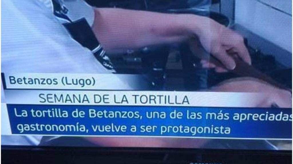 Betanzos, nueva ciudad lucense, según un informativo nacional que hablaba de su tortilla