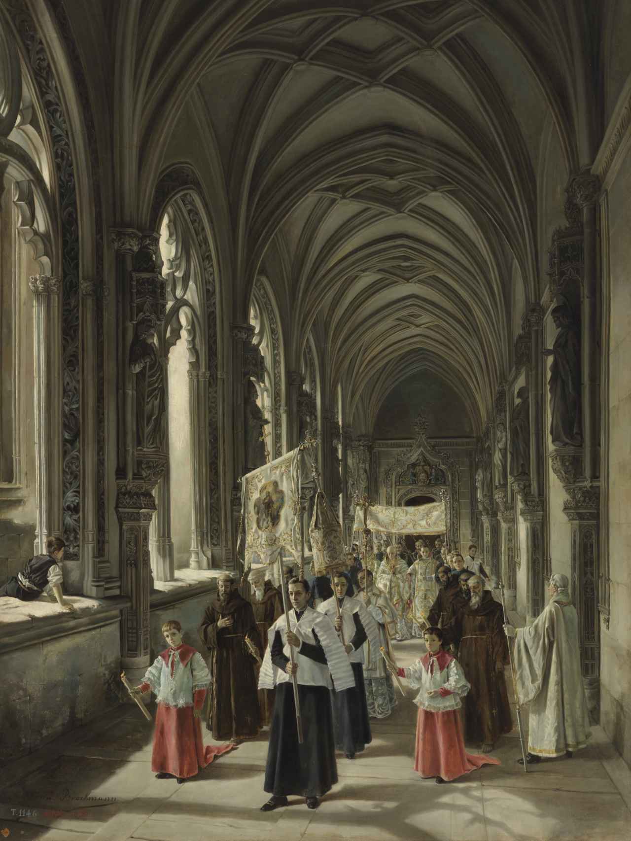 'Paso de una procesión por el claustro de San Juan de los Reyes', de Elena Brockmann.