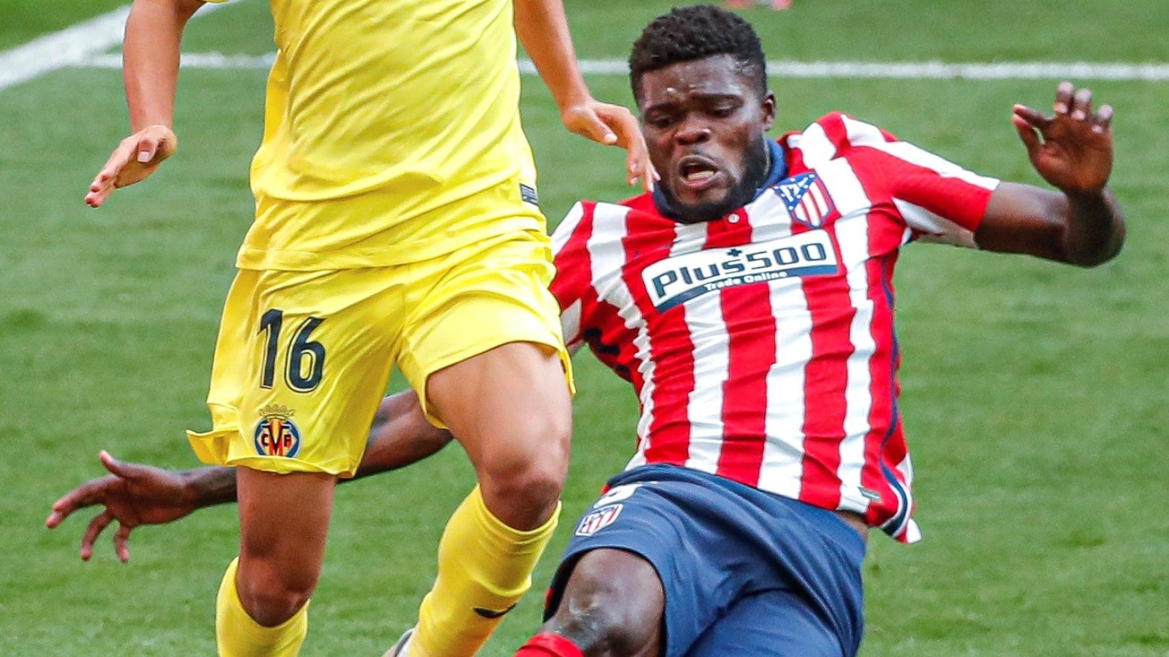 Thomas Partey durante el partido ante el Villarreal