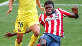 Thomas Partey durante el partido ante el Villarreal