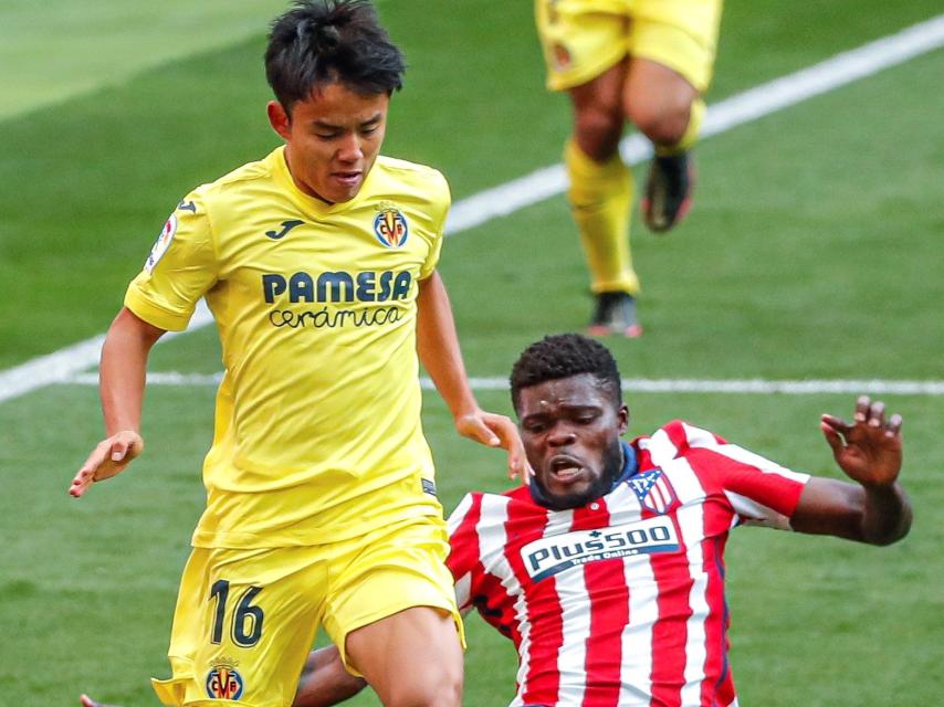 Thomas Partey durante el partido ante el Villarreal