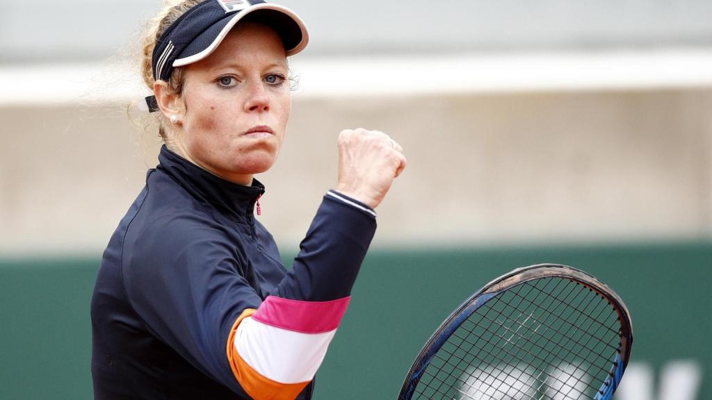 Laura Siegemund celebra un punto ante Badosa