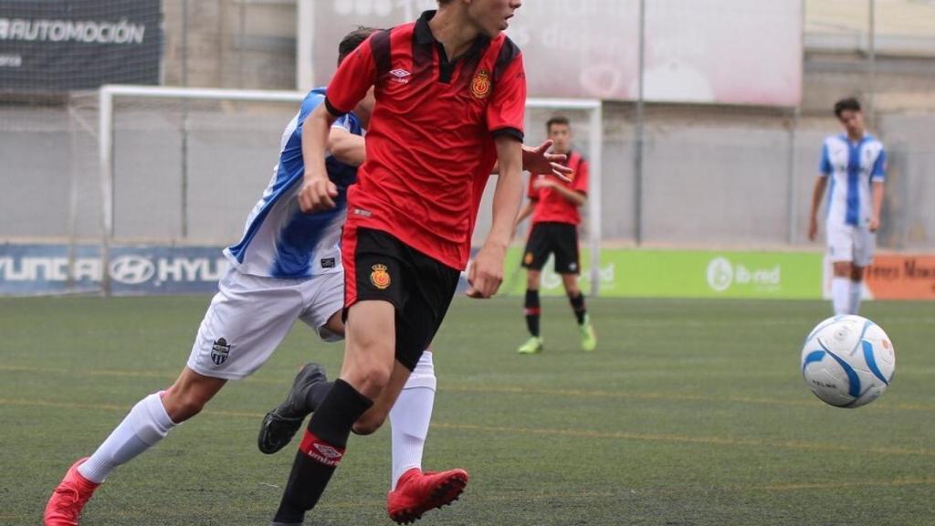 Rafael Obrador en un partido con el Mallorca