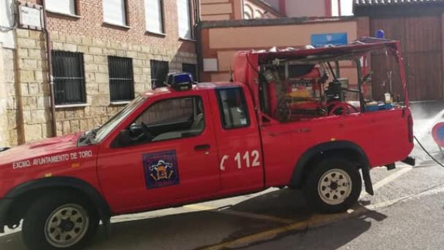 Los Bomberos de Toro en una foto de achivo