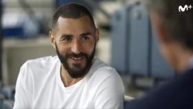 Karim Benzema, durante la entrevista de Universo Valdano