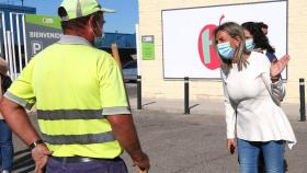 Milagros Tolón, este martes en el Polígono de Toledo (Ó. HUERTAS)