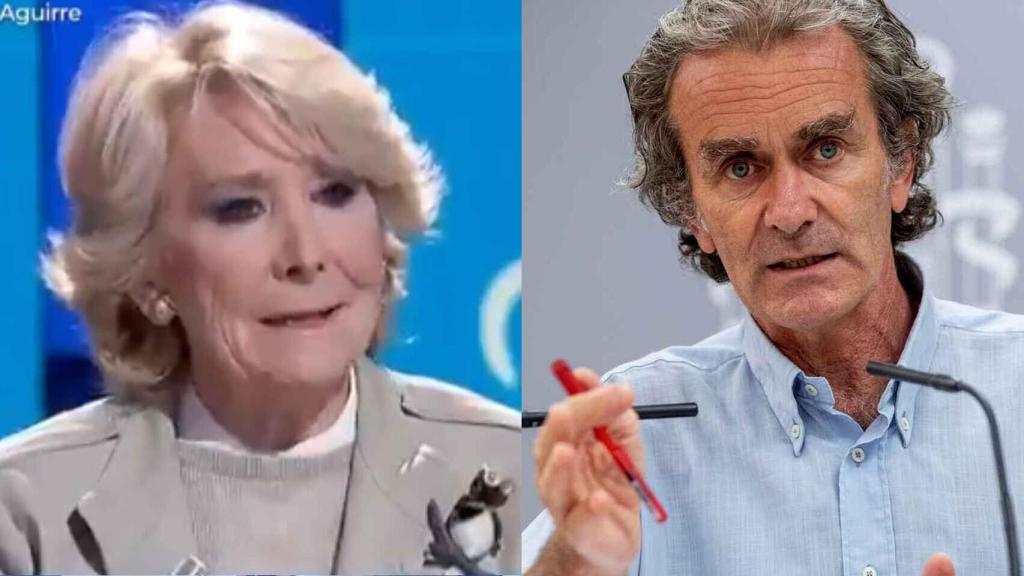 Esperanza Aguirre y Fernando Simón en un fotomontaje.