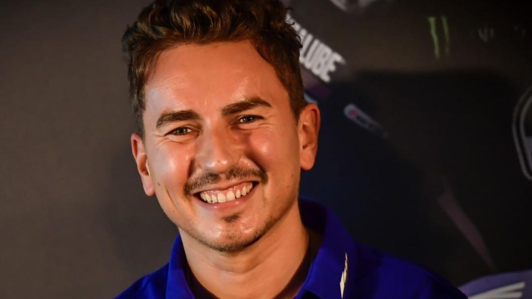 Jorge Lorenzo en la rueda de prensa de los test de Portimao