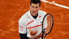 Djokovic, durante el partido ante Carreño.