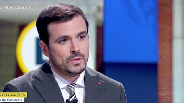 El ministro de Consumo, Alberto Garzón, en una entrevista en TVE.