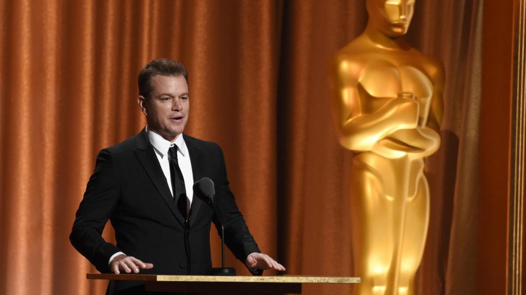 Matt Damon en la gala de los premios Oscar en Los Ángeles.
