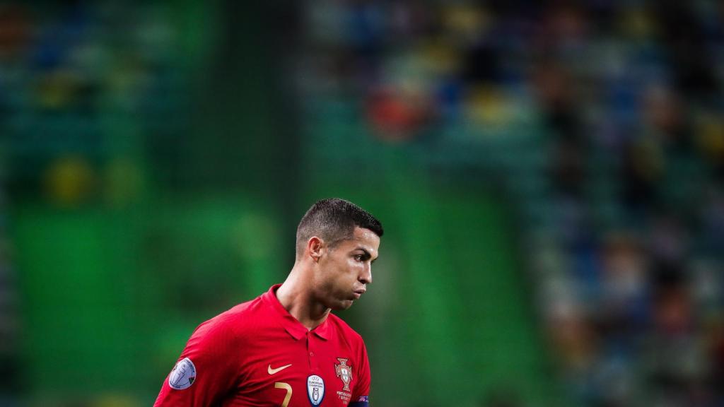Cristiano Ronaldo, durante el partido amistoso contra España