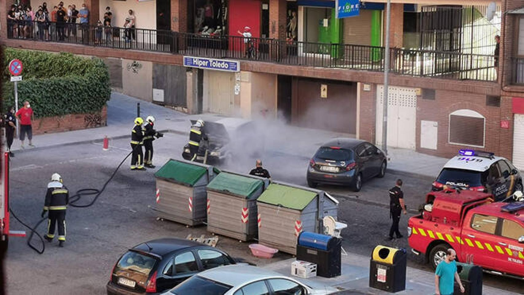 Los Bomberos de Toledo actúan en el barrio del Polígono (Imagen de recurso)