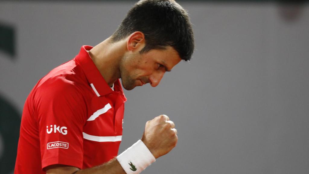 Djokovic durante un partido