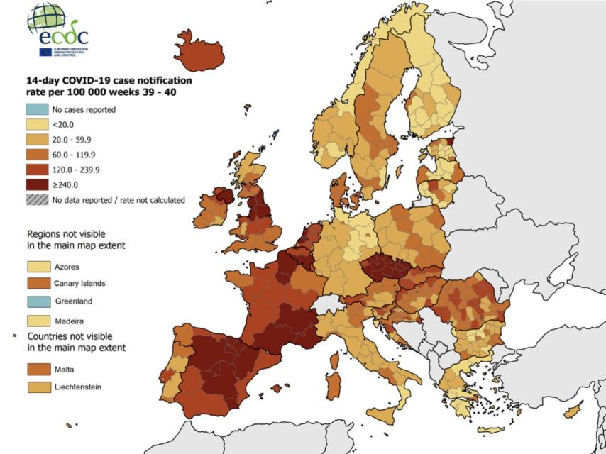 Mapa de riesgo Covid