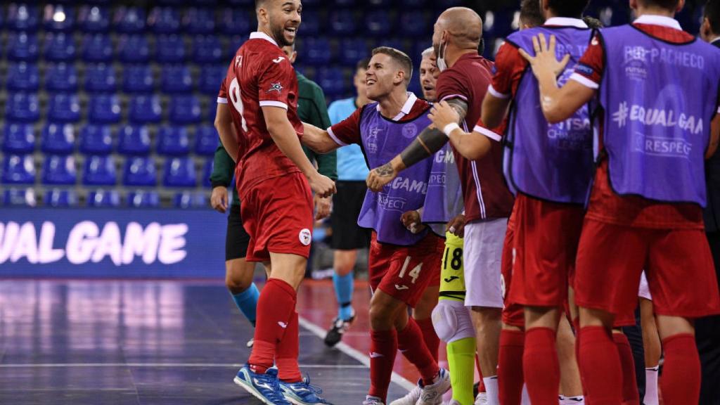 ElPozo Murcia celebra su pase a la final de la Champions