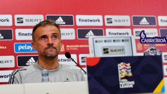 Luis Enrique, en rueda de prensa