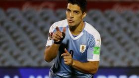 Luis Suárez, con Uruguay