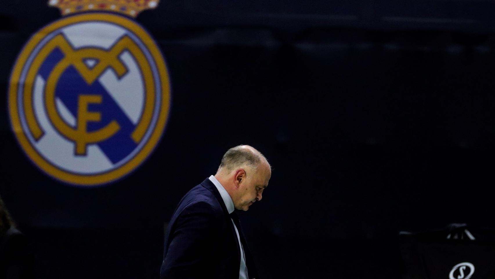 Pablo Laso, con el Real Madrid