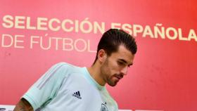 Ceballos, en rueda de prensa con la Selección