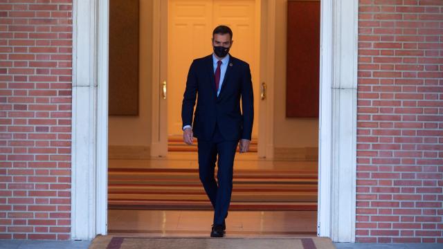 Pedro Sánchez, presidente del Gobierno, en Moncloa.