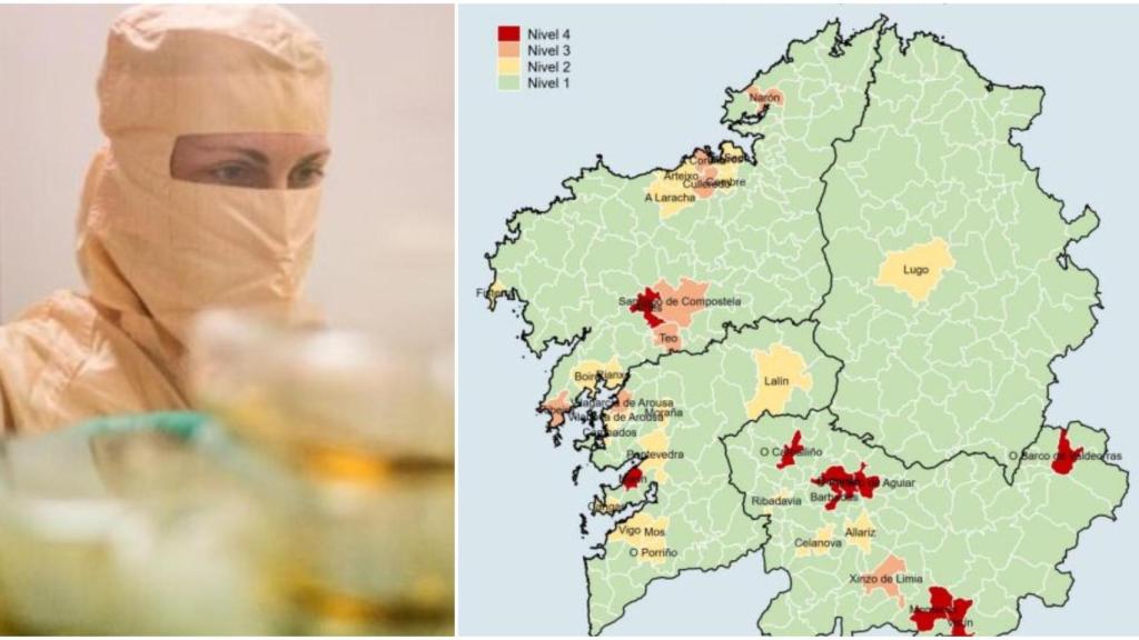 Éstos son los municipios de Galicia en alerta roja por coronavirus