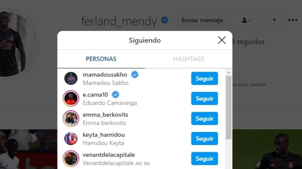 Eduardo Camavinga y Ferland Mendy ya se siguen mutuamente