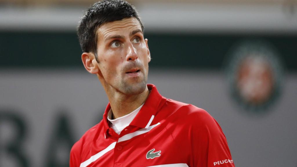 Novak Djokovic, en la final de Roland Garros 2020