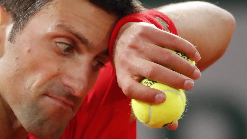 Novak Djokovic, en la final de Roland Garros 2020