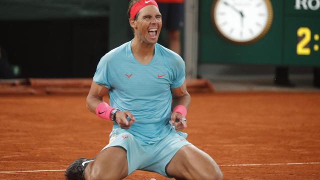 Nadal, tras ganar la final de Roland Garros.