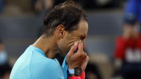 Nadal, celebrando su victoria en Roland Garros.