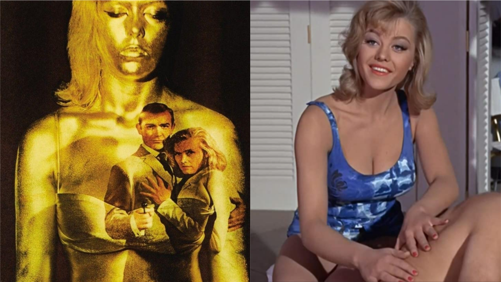 La actriz Margaret Nolan en la película 'Goldfinger'.