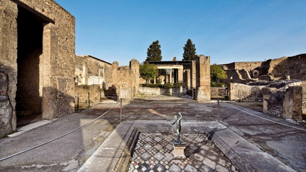 Vista del yacimiento de Pompeya.