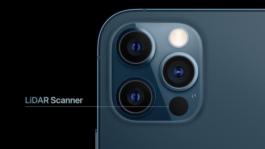 LiDAR en iPhone Pro.