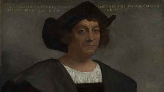 Supuesto retrato de Cristóbal Colón pintado por Sebastiano del Piombo.