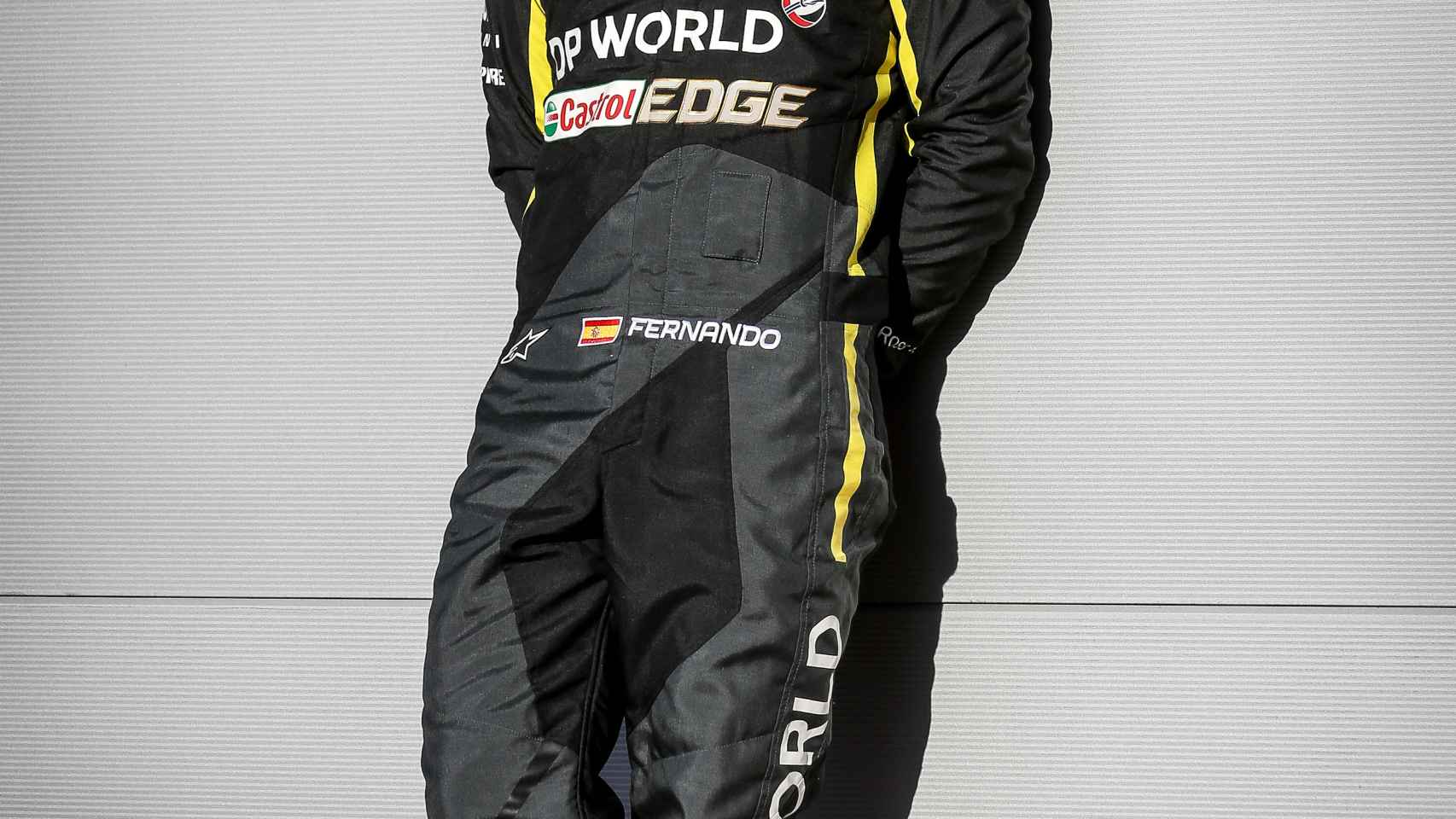 Fernando Alonso, con el mono de Renault F1