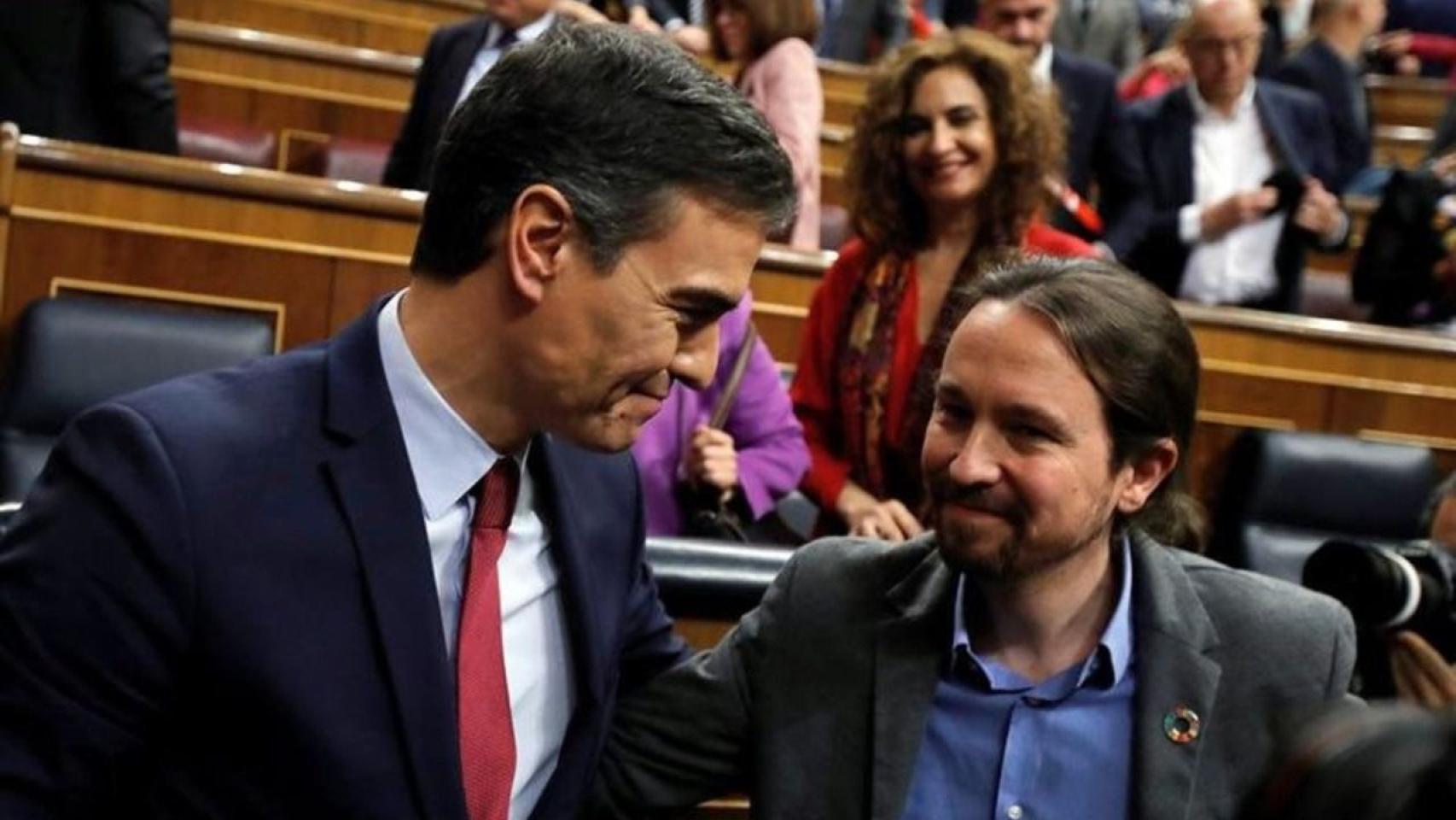 Pedro Sánchez y Pablo Iglesias, en una imagen de archivo./