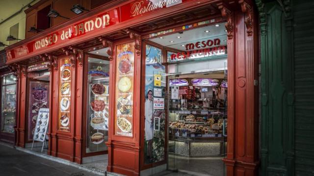 Museo del Jamón de la Plaza Mayor de Madrid.