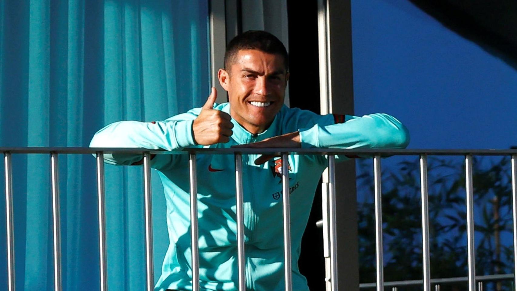 Cristiano Ronaldo, en la concentración con Portugal