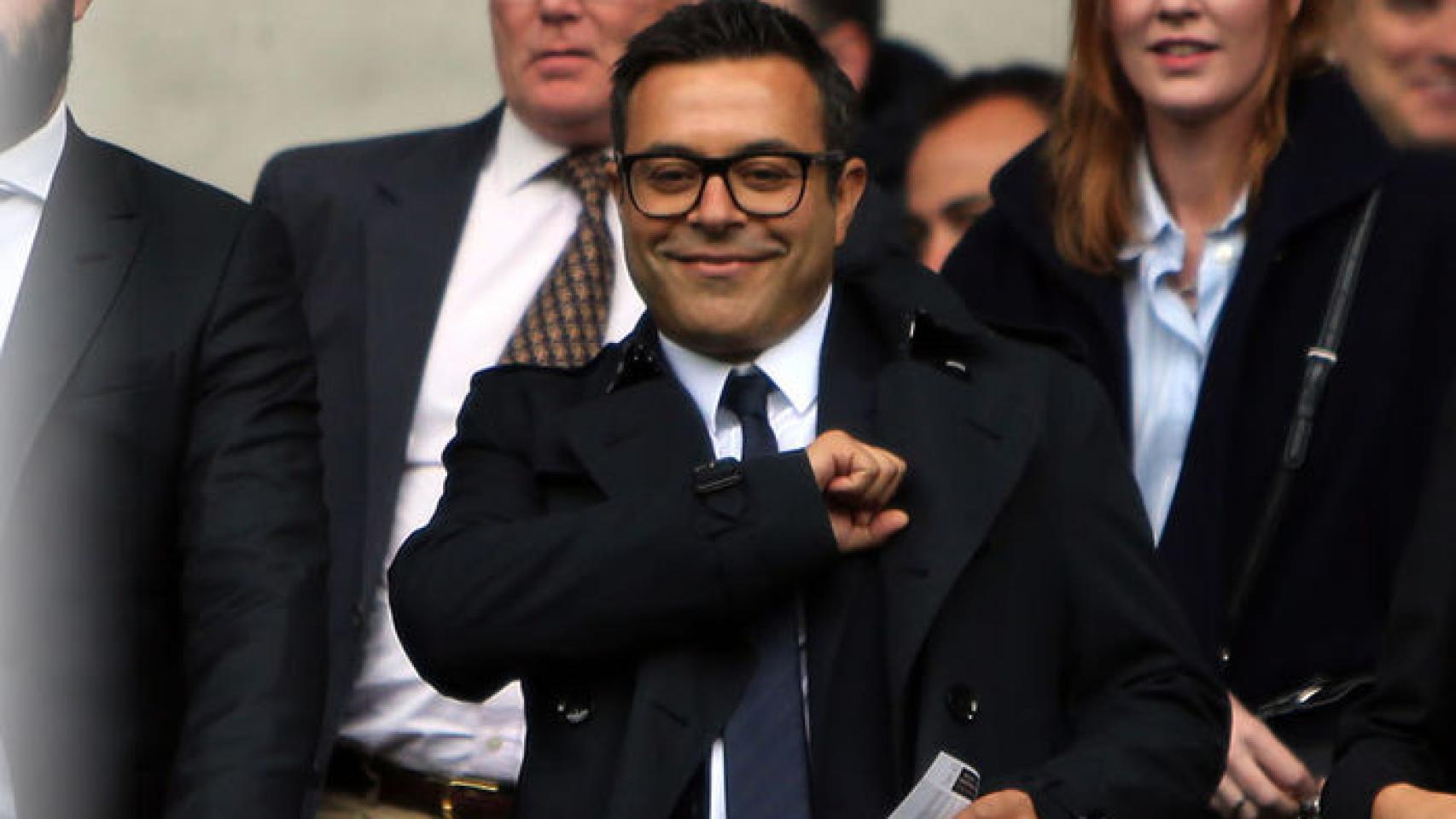 Andrea Radrizzani, propietario del Leeds, en el palco