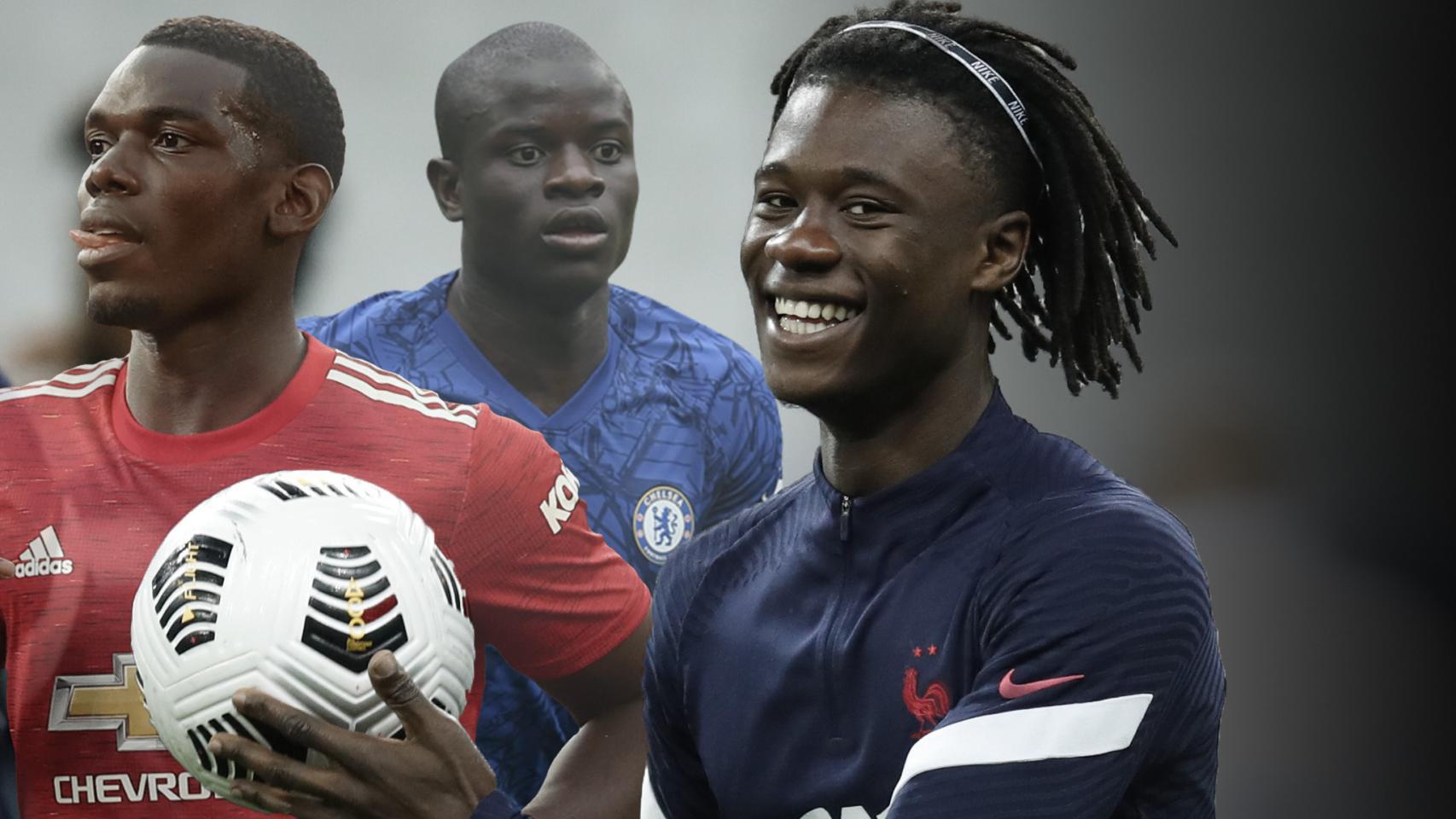 Camavinga, Pogba y Kanté