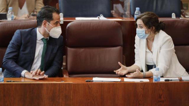 Ignacio Aguado junto a Isabel Díaz Ayuso en una imagen de archivo. Efe