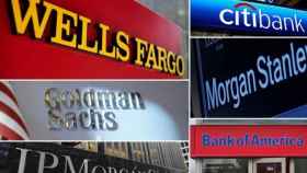 Logos de los grandes bancos de EEUU.