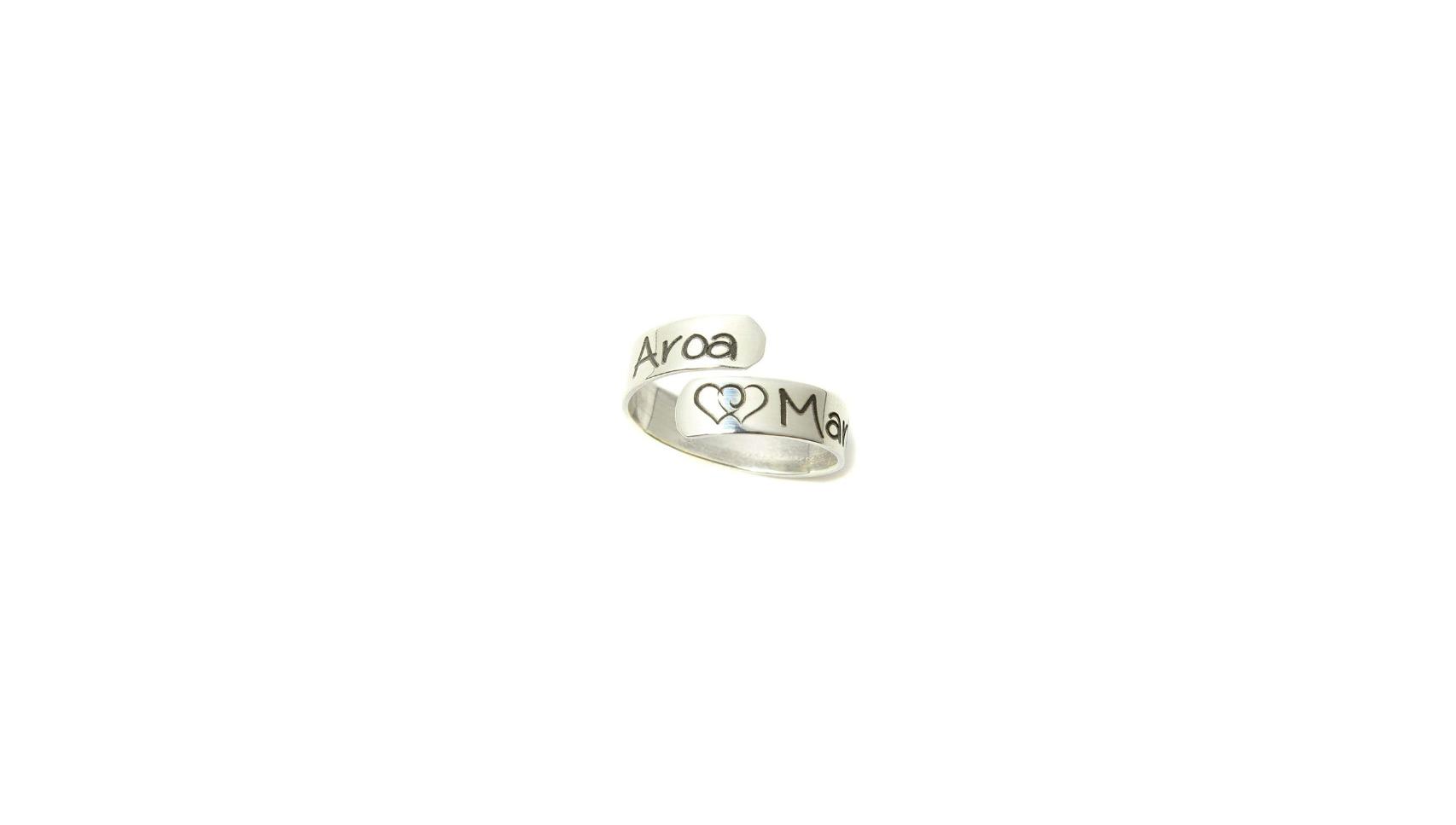 Anillo con nombres personalizados