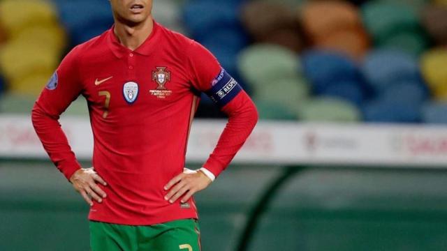 Cristiano Ronaldo en un partido con Portugal