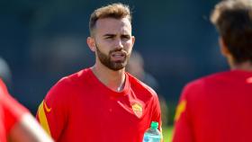 Borja Mayoral, con la Roma