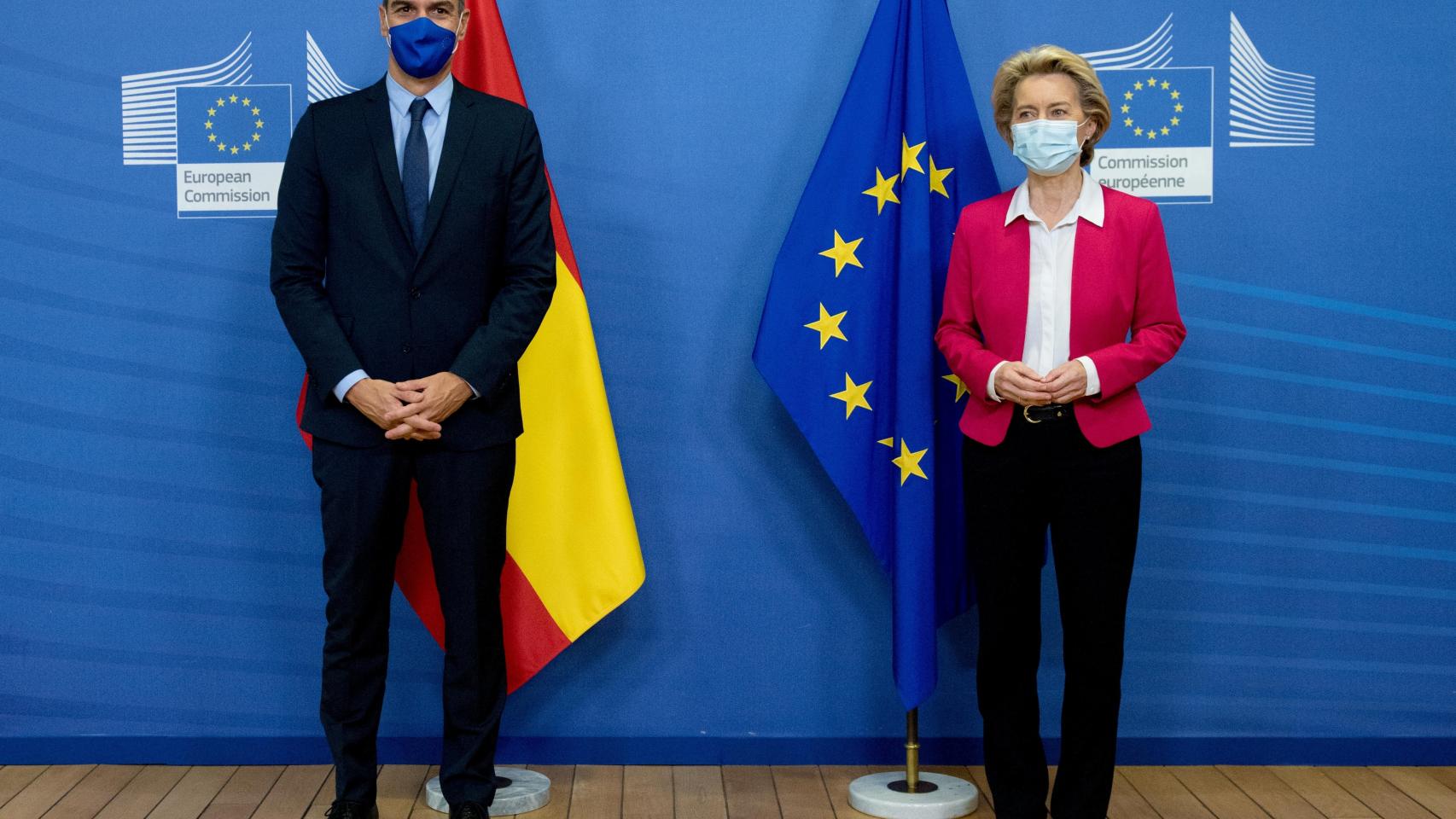 Pedro Sánchez y Ursula von der Leyen, durante su reunión del 23 de septiembre